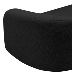 Black sofa corner detail, back